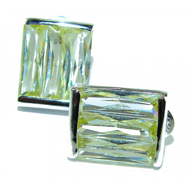 Cubic Zirconia .925 Sterling Silver handmade earrings