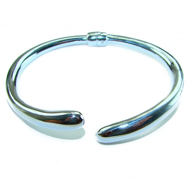 Fancy .925 Sterling Silver handcrafted Statement Italy made Bracelet / Cuff - photo 2