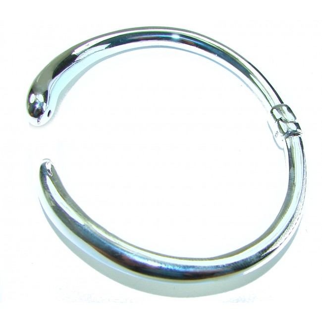 Fancy .925 Sterling Silver handcrafted Statement Italy made Bracelet / Cuff - photo 1