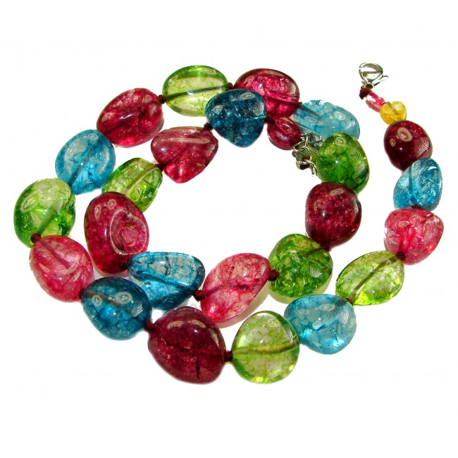 Infinity authentic 149.5 carat Brazilian Tourmaline .925 Sterling Silver handcrafted necklace