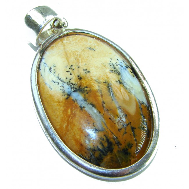 Top quality Picture Jasper .925 Sterling Silver handmade Pendant