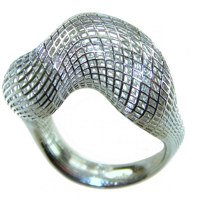 Eternity Bali made .925 Sterling Silver ring size 7 1/2 - photo 2