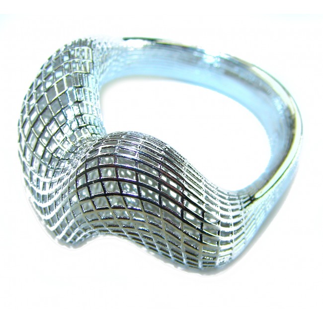 Eternity Bali made .925 Sterling Silver ring size 7 1/2 - photo 1