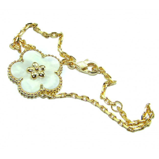 Fantastic Blister Pearl 14K Gold over .925 Silver handmade Bracelet - photo 2