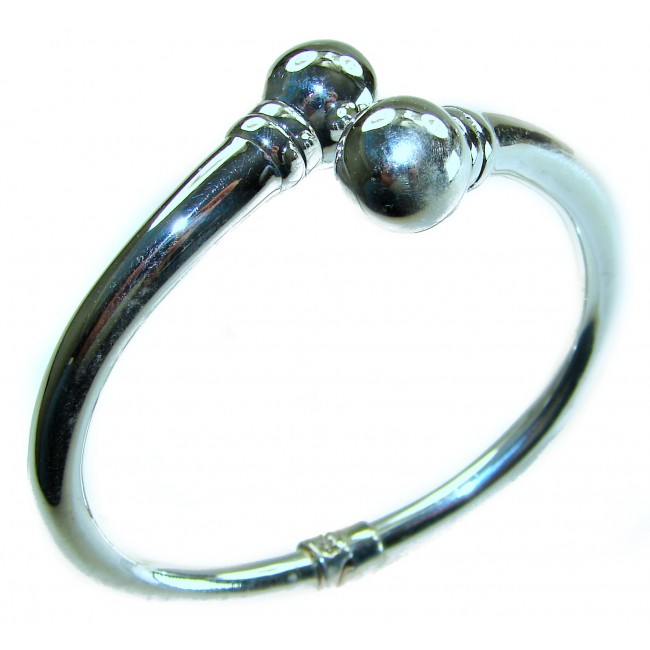 Fancy .925 Sterling Silver handcrafted Statement Italy made Bracelet / Cuff - photo 2