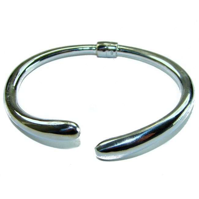 Fancy .925 Sterling Silver handcrafted Statement Italy made Bracelet / Cuff - photo 2