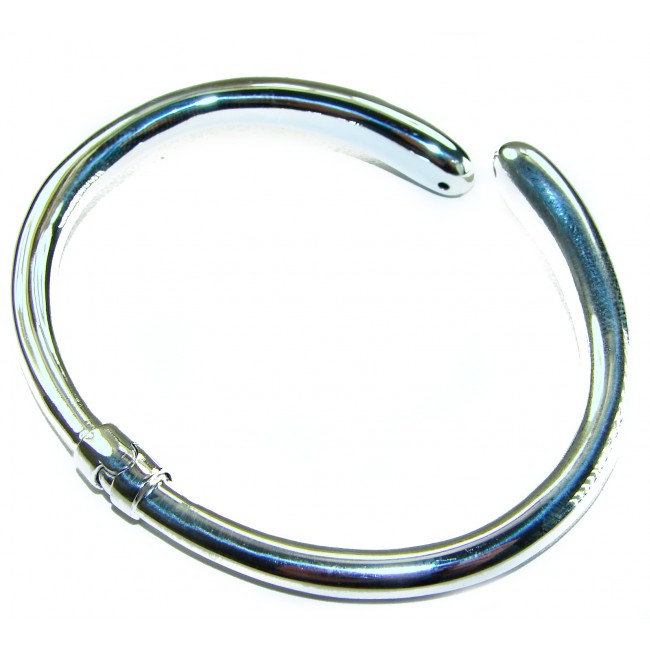 Fancy .925 Sterling Silver handcrafted Statement Italy made Bracelet / Cuff - photo 1