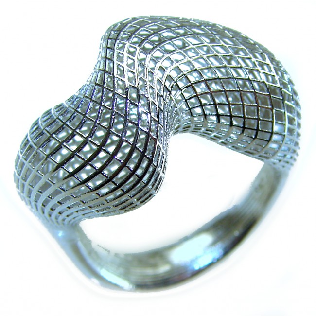 Eternity Bali made .925 Sterling Silver ring size 7 1/4 - photo 3