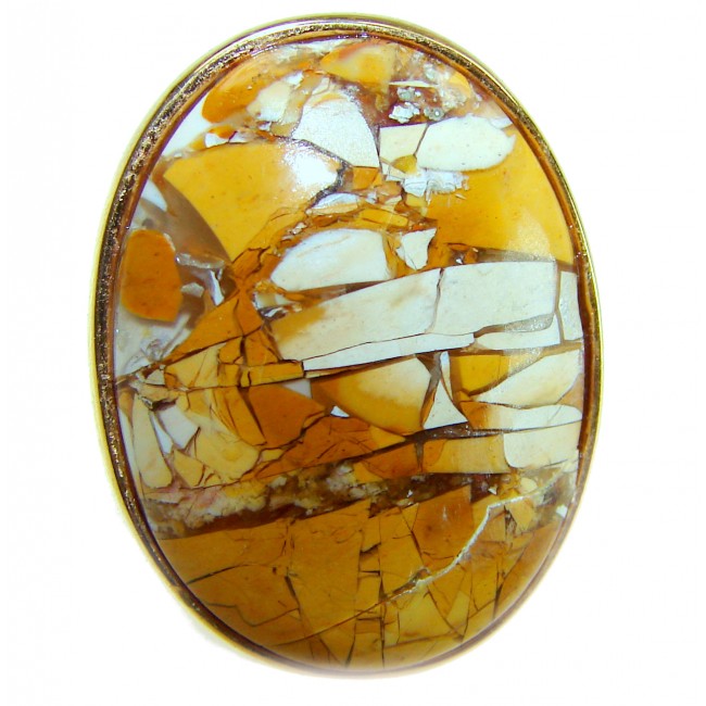 Flawless Australian Bracciated Mookaite .925 Sterling Silver Ring size 8 adjustable