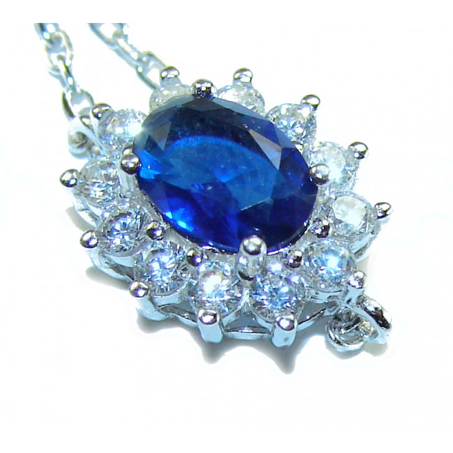 Tiffany 8.2 carat authentic Sapphire .925 Sterling Silver handcrafted Statement Bracelet