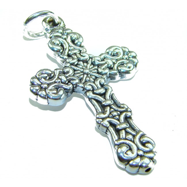 Holy Cross the best quality .925 Sterling Silver Bali made Pendant