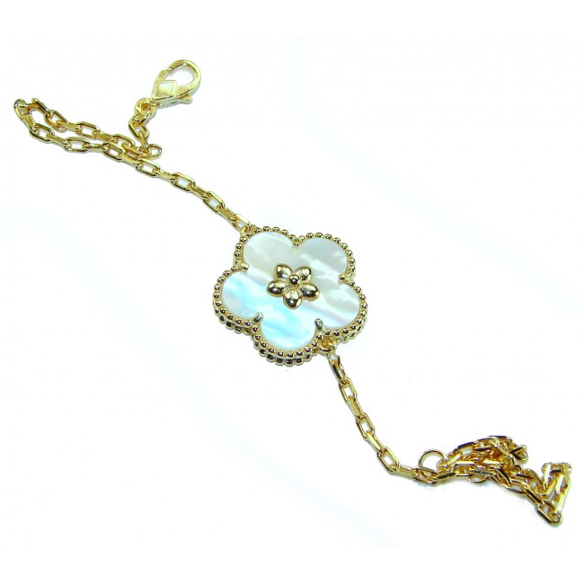 Fantastic Blister Pearl 14K Gold over .925 Silver handmade Bracelet - photo 3