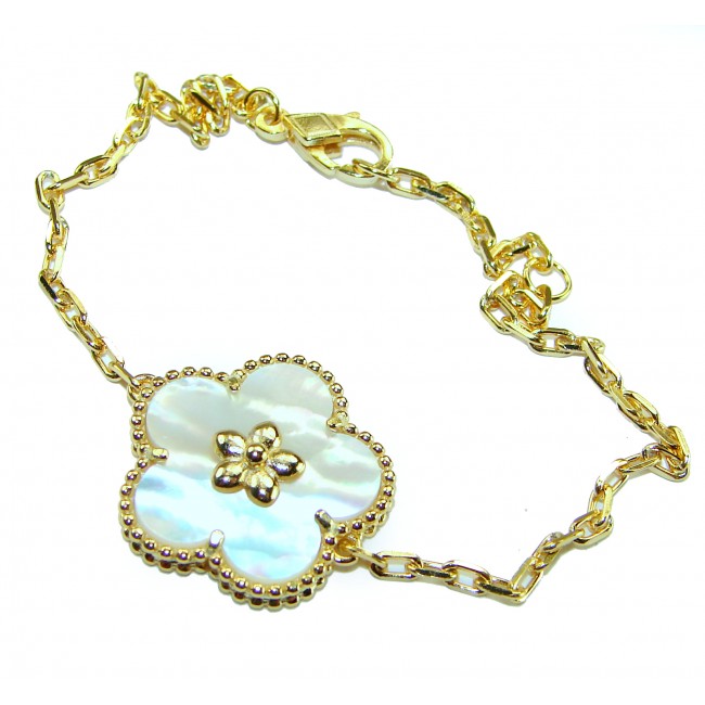 Fantastic Blister Pearl 14K Gold over .925 Silver handmade Bracelet - photo 2