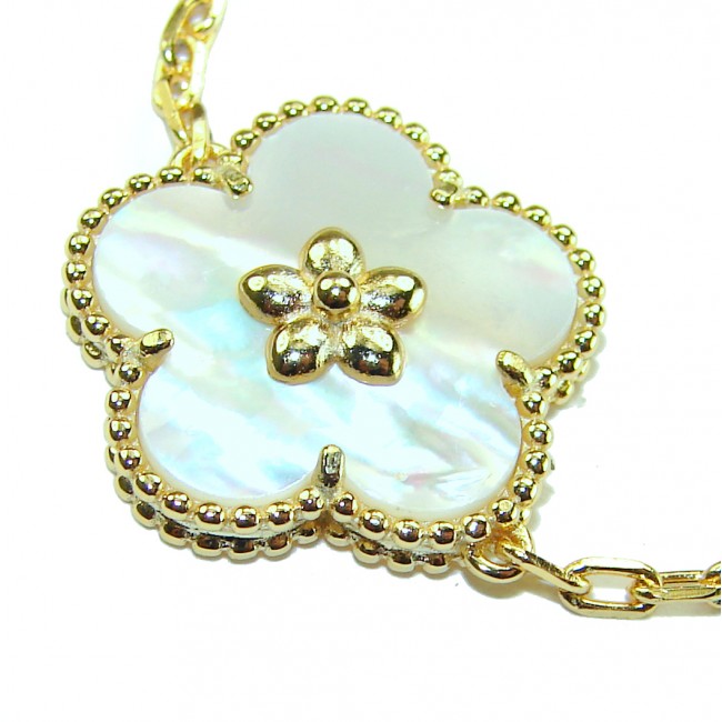 Fantastic Blister Pearl 14K Gold over .925 Silver handmade Bracelet - photo 1