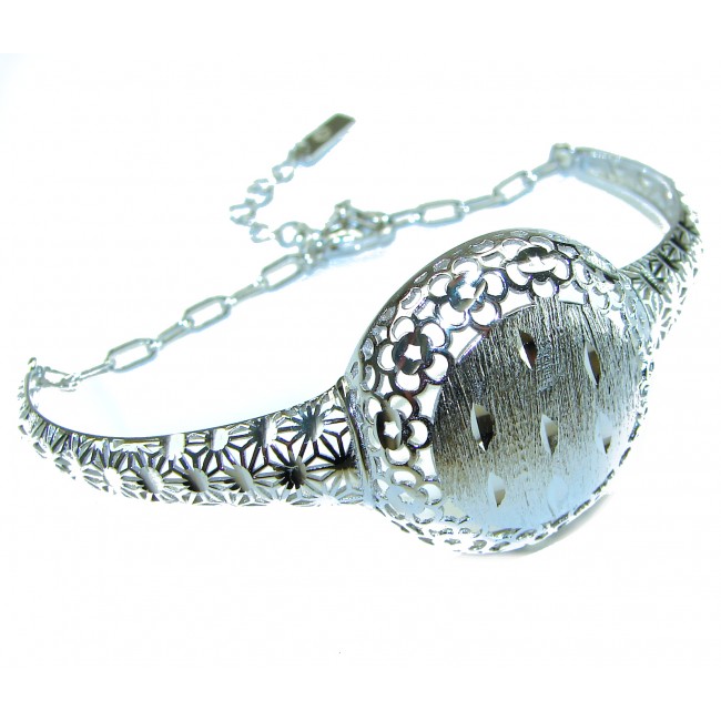 Luxurious Italy made .925 Sterling Silver handcrafted Bracelet