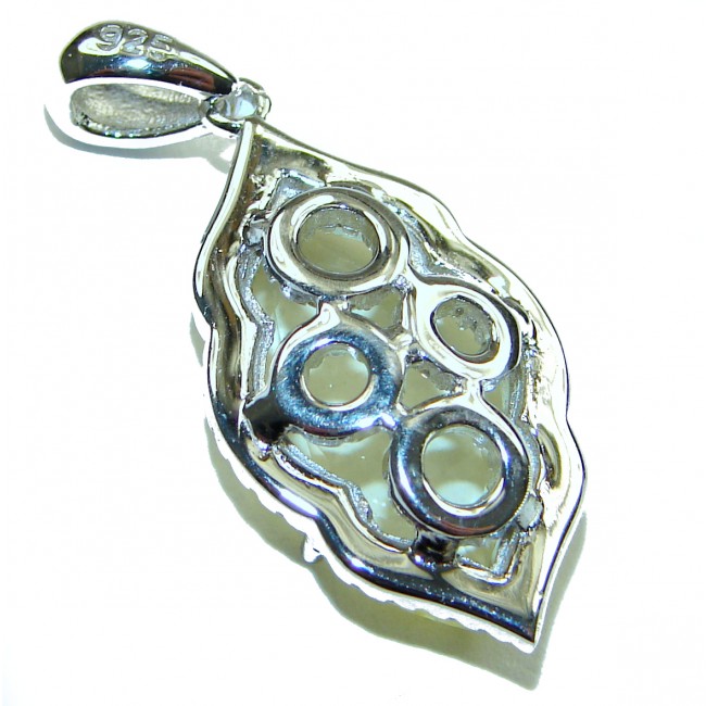 Costa del Sol 8.8 carat Lemon Quartz .925 Sterling Silver handcrafted Statement pendant