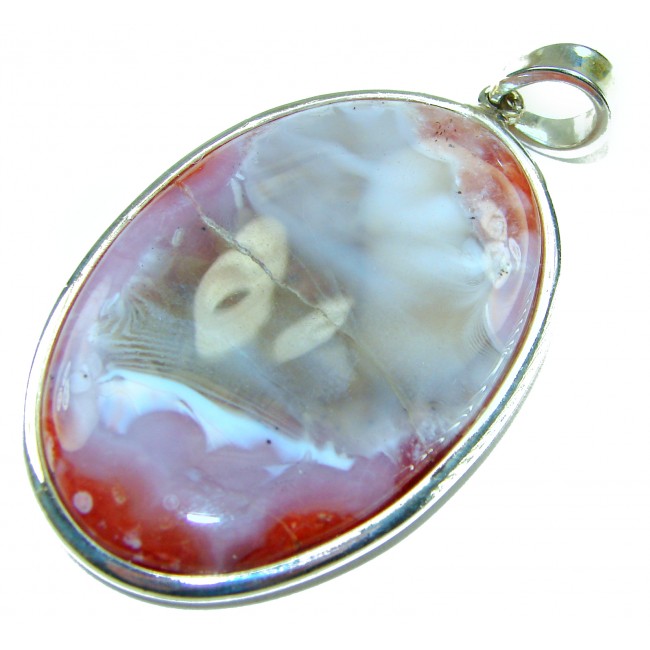 Top quality Butterfly Wings Jasper from Sierra Madre .925 Sterling Silver handmade Pendant