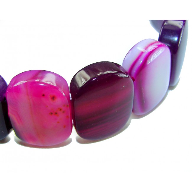 45.5 grams AAAAA BEST QUALITY Botswana Agate handcrafted streach Bracelet
