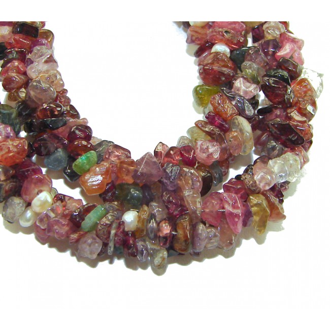 Infinity authentic 109.5 carat Brazilian Tourmaline .925 Sterling Silver handcrafted necklace