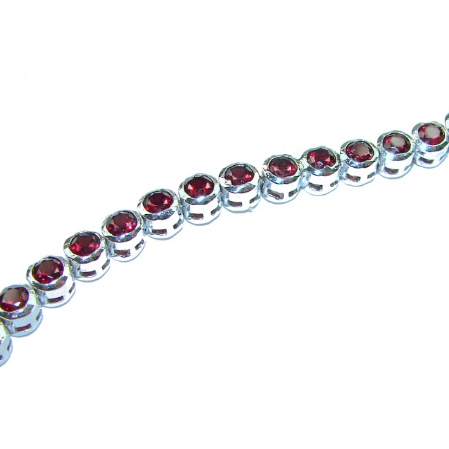 Penelope authentic 12.5 CARAT GARNET .925 Sterling Silver handcrafted bracelet