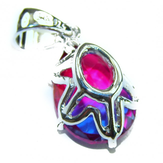 Spectacular Genuine 8.2 CARAT Alexandrite .925 Sterling Silver .925 Sterling Silver handcrafted Pendant