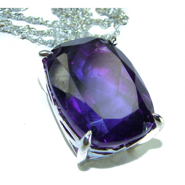 A Heritage in Bloom - Italy made 25.5 carat genuine Amethyst handmade necklace
