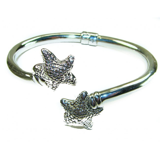 Seaside Italy made Starfish Bracelet in best quality .925 Sterling Silver - photo 2