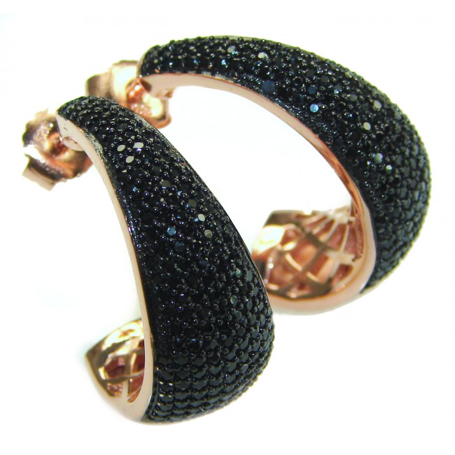 My Passion Authentic Spinel 22K Rose Gold over .925 Sterling Silver handcrafted earrings