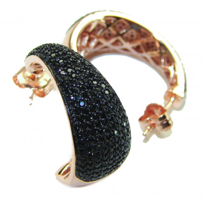 My Passion Authentic Spinel 22K Rose Gold over .925 Sterling Silver handcrafted earrings