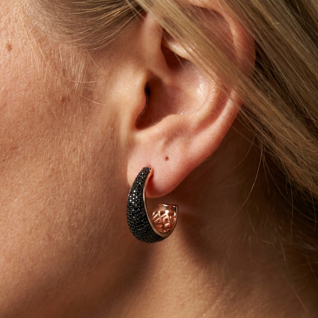 My Passion Authentic Spinel 22K Rose Gold over .925 Sterling Silver handcrafted earrings