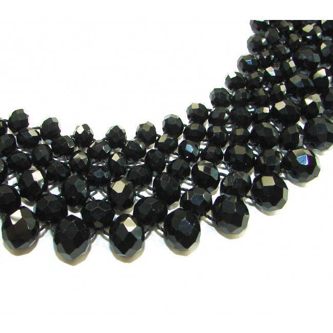 Rachel 250 carat Authentic Onyx .925 Sterling Silver handmade Necklace