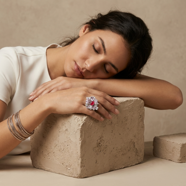 Real Beauty Natural 7.1 carat Ruby .925 Sterling Silver handmade Statement Ring size 8