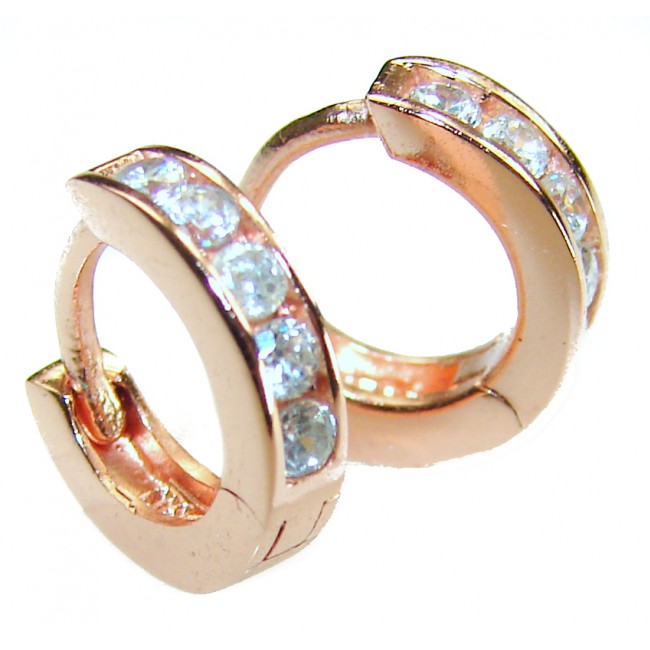 Cute .925 Sterling Silver handmade Hoop Earrings - photo 3