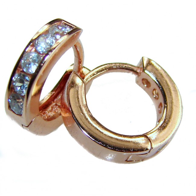 Cute .925 Sterling Silver handmade Hoop Earrings - photo 1