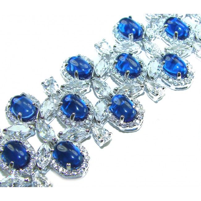 Real Gift of Nature 55.5 carat Authentic African Kyanite .928 Sterling Silver handcrafted Bracelet