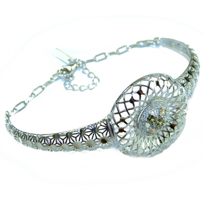 Casablanca - authentic 3.2 carat Tourmaline .925 Sterling Silver Bracelet