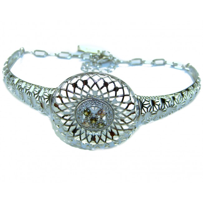 Casablanca - authentic 3.2 carat Tourmaline .925 Sterling Silver Bracelet