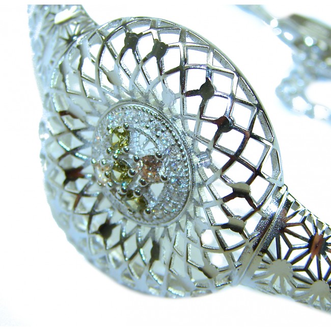 Casablanca - authentic 3.2 carat Tourmaline .925 Sterling Silver Bracelet