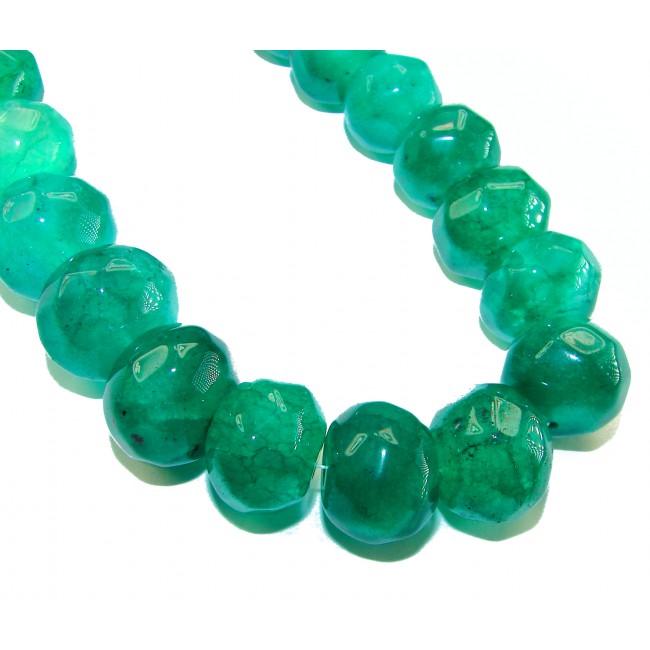 Back to Nature Brazilian Aventurine handmade Huge necklace; 165 grams