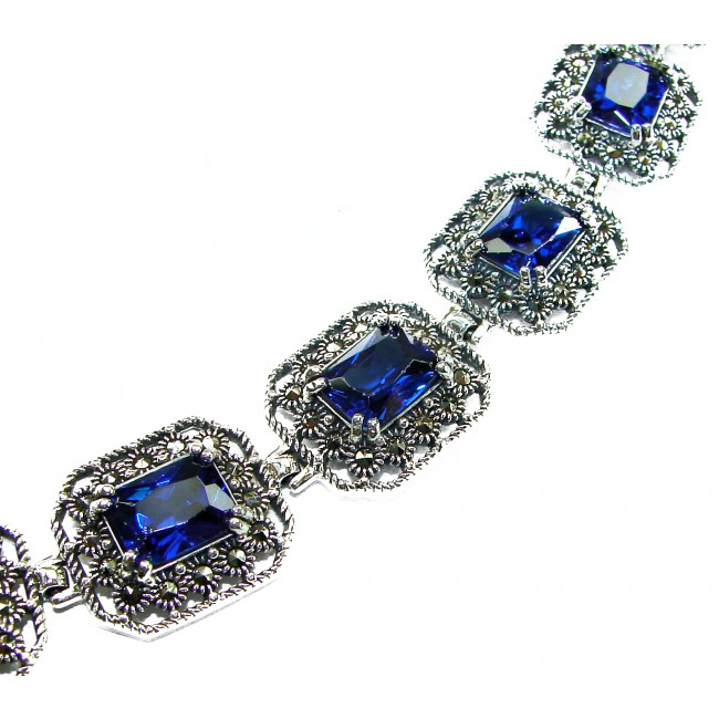 Real Gift of Nature 28.5 carat African Kyanite .928 Sterling Silver handcrafted Bracelet