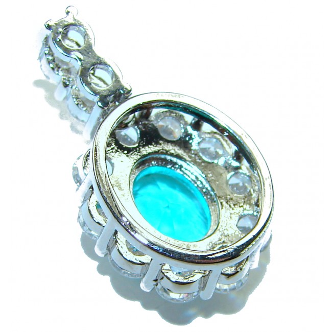 Divine Beauty 8.5 carat Aquamarine .925 Sterling Silver handcrafted pendant