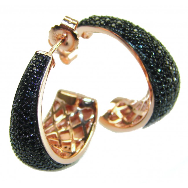 My Passion Authentic Spinel 22K Rose Gold over .925 Sterling Silver handcrafted earrings