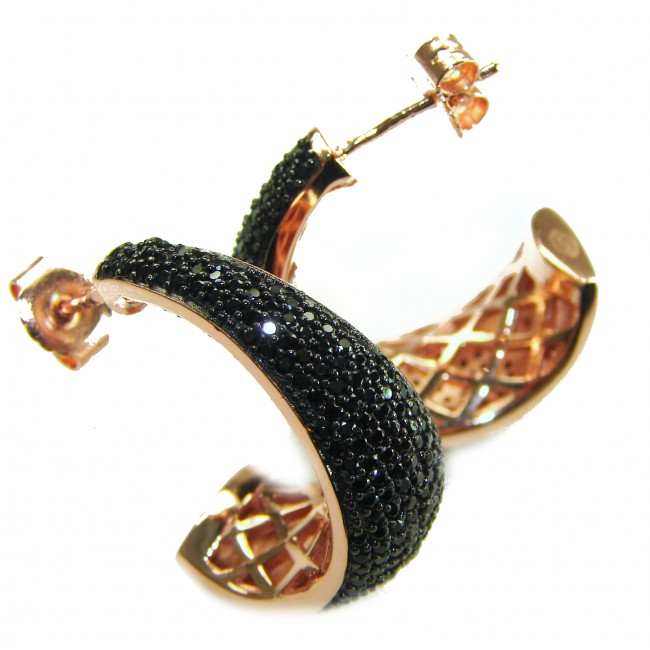 My Passion Authentic Spinel 22K Rose Gold over .925 Sterling Silver handcrafted earrings