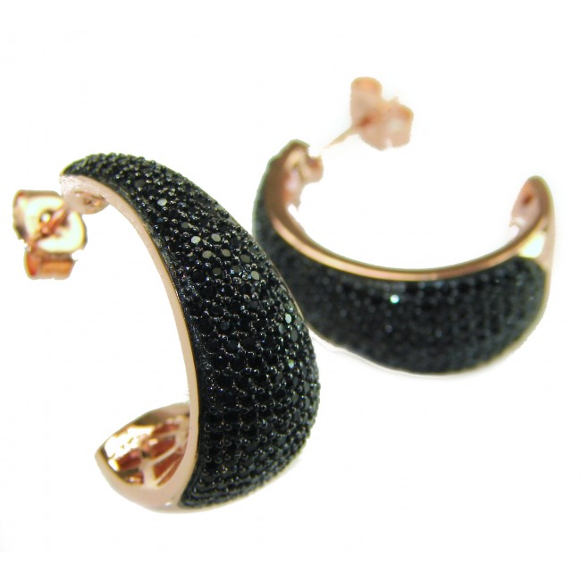 My Passion Authentic Spinel 22K Rose Gold over .925 Sterling Silver handcrafted earrings