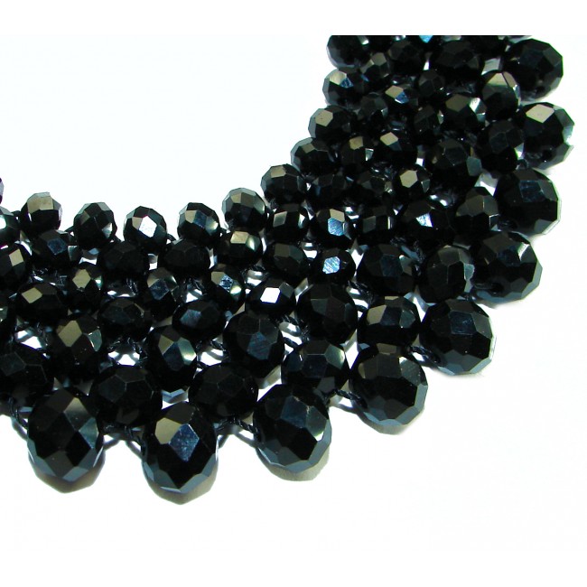 Rachel 250 carat Authentic Onyx .925 Sterling Silver handmade Necklace