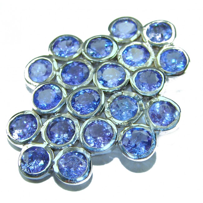Giovanna - Authentic 10.9 carat Tanzanite .925 Sterling Silver handcrafted Pendant