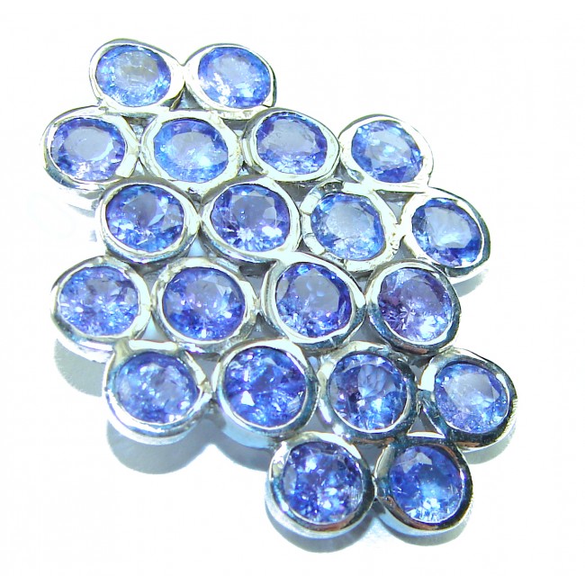 Giovanna - Authentic 10.9 carat Tanzanite .925 Sterling Silver handcrafted Pendant
