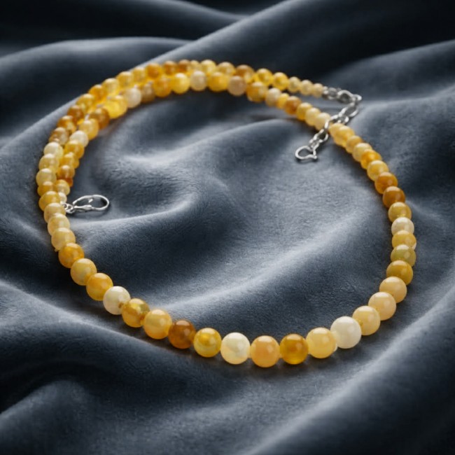 Real Masterpiece Natural Ethiopian Opal .925 Sterling Silver Necklace