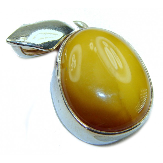 Prehistoric Authentic Baltic Amber .925 Sterling Silver beautifully handcrafted Pendant