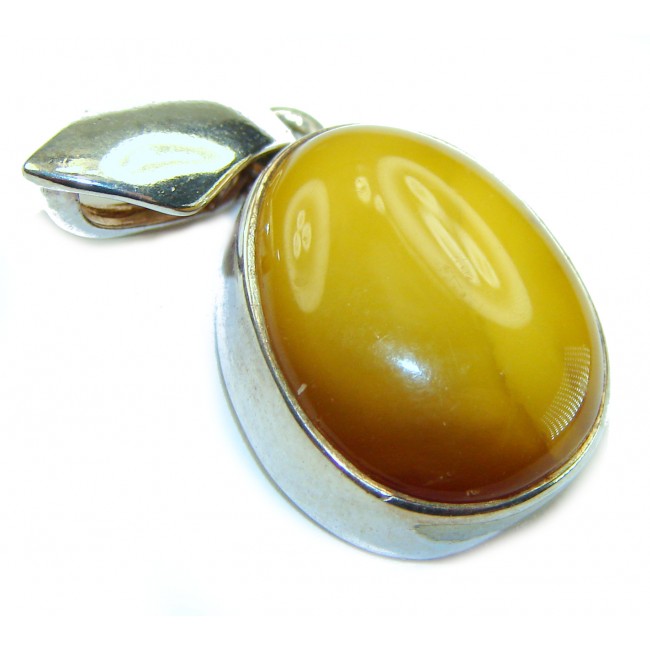 Prehistoric Authentic Baltic Amber .925 Sterling Silver beautifully handcrafted Pendant